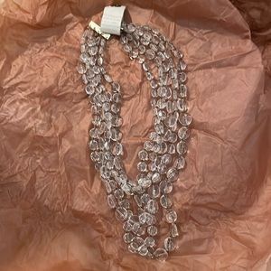 COPY - NWT- anthropology extended chain plastic bead multi layer necklace!